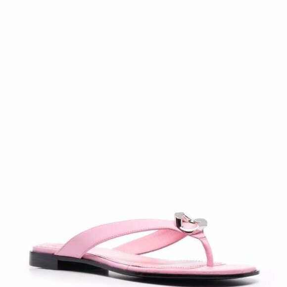 🆕 Authentic Givenchy Pink G Chain Buckle Sandals (SZ 37) - Picture 9 of 12